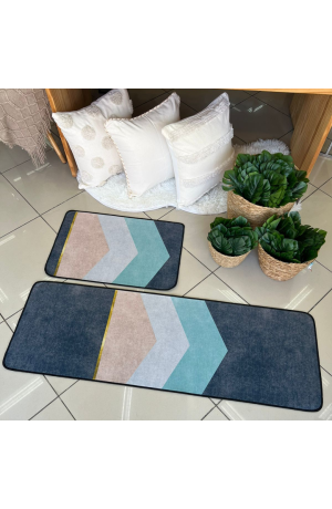 Kit Passadeira / Tapete de Cozinha 2 Peças -  Mod.3