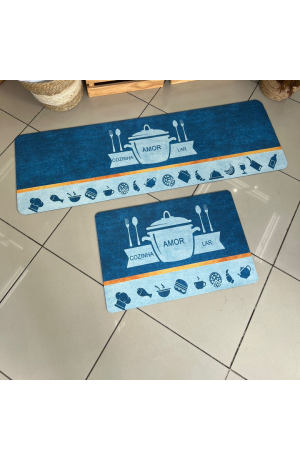 Kit Passadeira / Tapete de Cozinha 2 Peças  