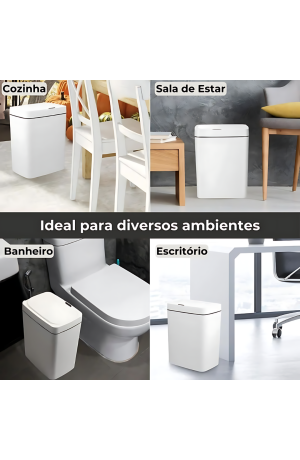 Lixeira Inteligente Quadrada 14L