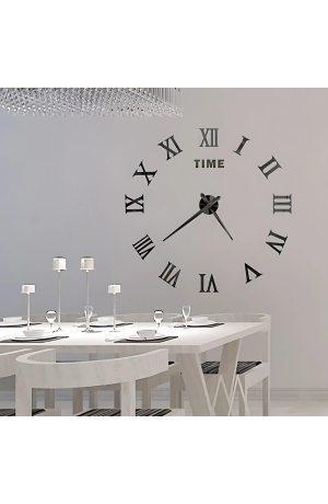 Rélogio de Parede Adesivo - Preto