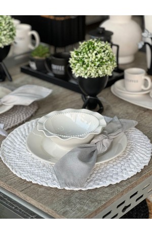 Jogo Americano Ecológico Branco - 38cm