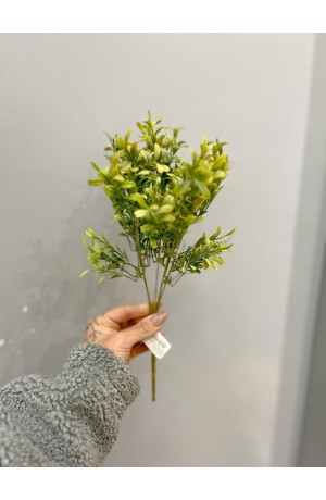 Buquê de Arruda Verde c/ Amarelo - 34 cm (Artificial)