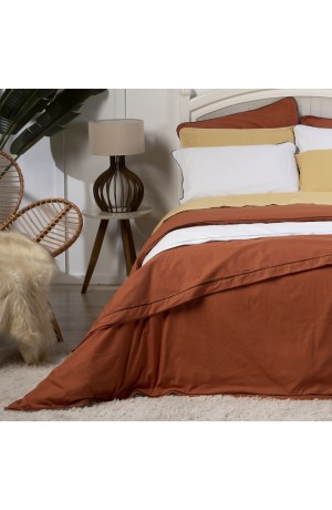 Lençol Avulso 200 Fios Colorlife Queen Terracota