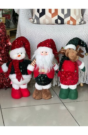 Boneco de Neve de Natal com Sino no Gorro Mod 1