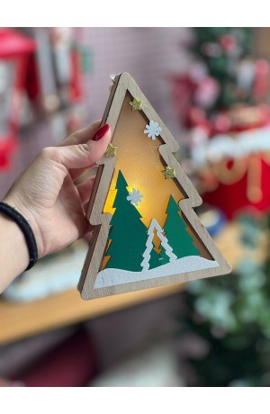 Árvore de Natal de Mdf com Led