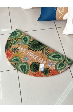 Tapete Capacho em Fibra de Côco Meia Lua -  Lar,Doce Lar 33cm X 60cm