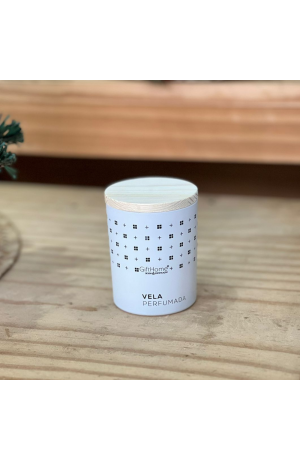 Vela Perfumada Lichia e Chá Branco - Branca