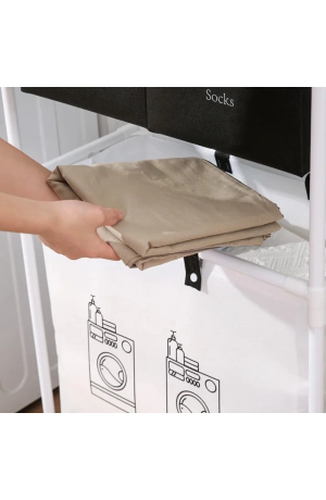 Cesto de Metal Preto 57cm