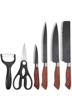 Kit Utensilios de Cozinha c/ 6 Peças de Inox