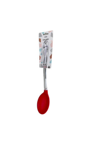 Colher de Silicone Vermelho Cabo Acrilico