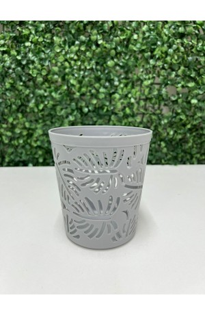 Porta Treco Cinza Redondo