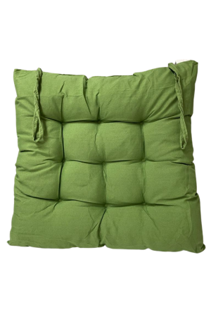 Almofada para Assento Verde de Poliester 37x37cm