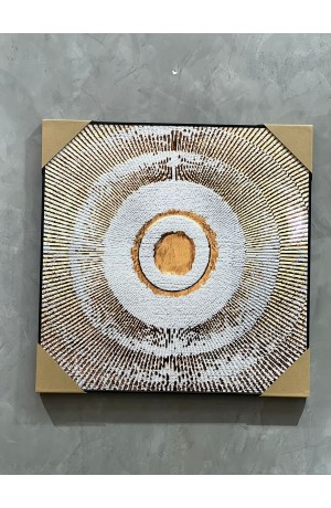 Quadro Decorativo Abstrato Mandala 1 - 50cmX50cm