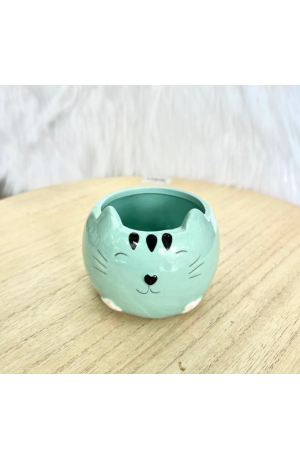 Cachepot Gatinho Verde