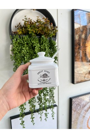 Açucareiro com Colher de Cerâmica Swett Home