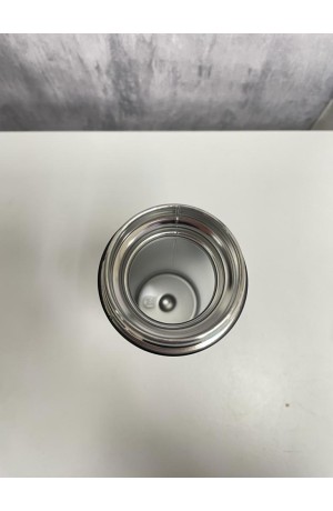Garrafa Preta Térmica com Termometro em Aço Inox 500ml