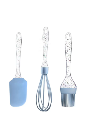 Kit Utensilios Azul com 3 Peças